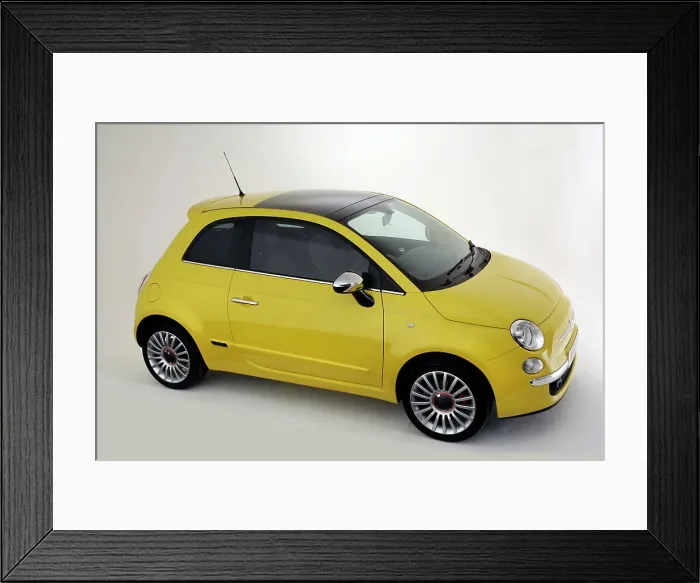 Framed Print : 2010 Fiat 500 Framed Print : 2010 Fiat 500
