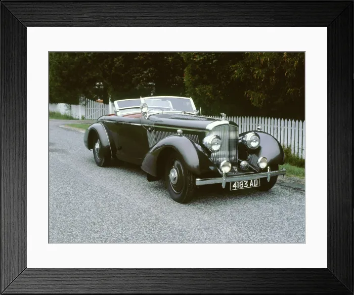 Framed Print : 1937 Bentley 4 1 / 4 lire Framed Print : 1937 Bentley 4 1 / 4 lire