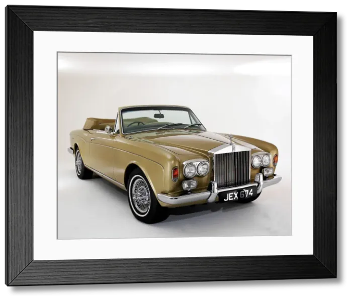 Framed Print : 1975 Rolls Royce Corniche convertible