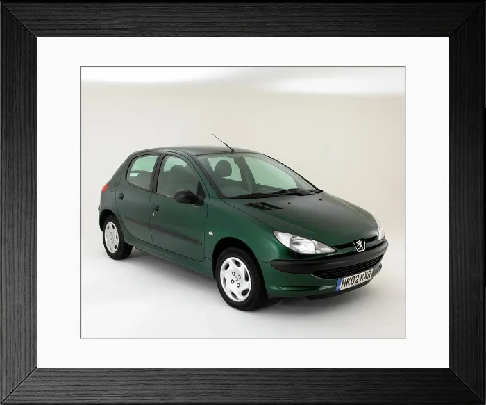 Framed Print : 2002 Peugeot 206 Hdi Framed Print : 2002 Peugeot 206 Hdi