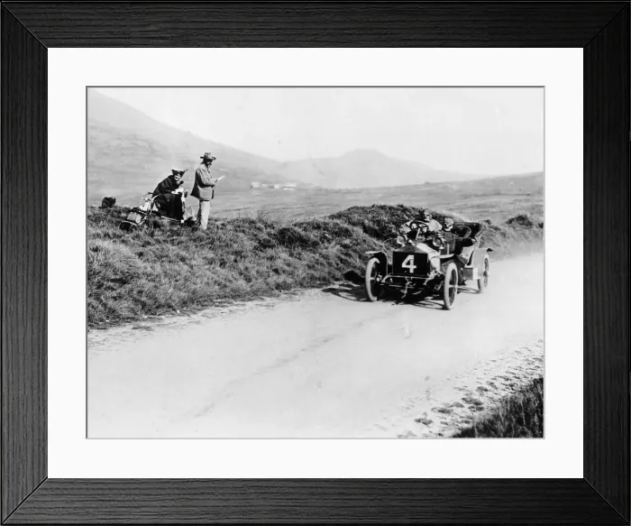 Framed Print : Charles Rolls on the way to winning the Isle of Man TT race in a 20 hp Rolls-Royce, 1906 Framed Print : Charles Rolls on the way to winning the Isle of Man TT race in a 20 hp Rolls-Royce, 1906