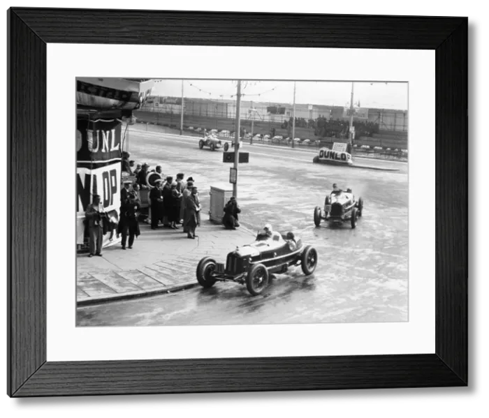 Framed Print : Brian Lewis in an Alfa Romeo Monza in the Mannin Moar race, Douglas, Isle of Man, 1933 Framed Print : Brian Lewis in an Alfa Romeo Monza in the Mannin Moar race, Douglas, Isle of Man, 1933