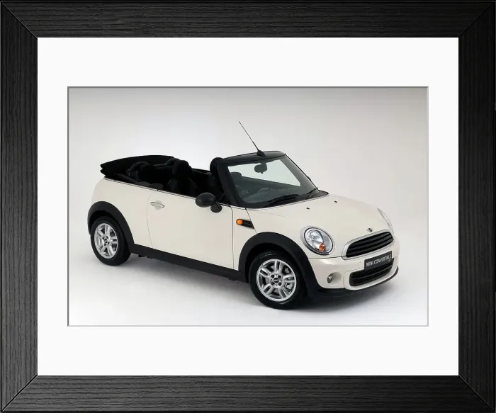 Framed Print : 2011 Mini One Convertible Framed Print : 2011 Mini One Convertible