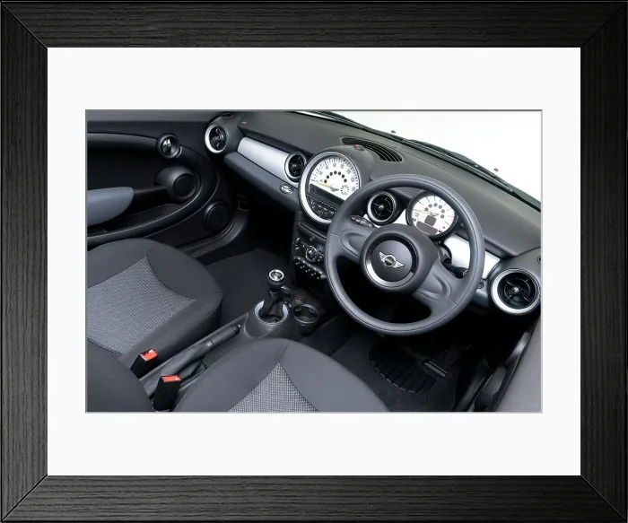 Framed Print : 2011 Mini One Convertible Framed Print : 2011 Mini One Convertible