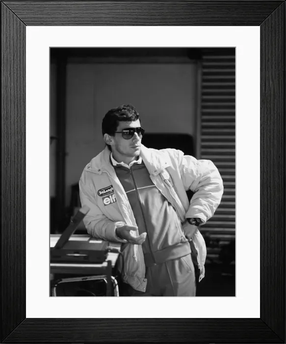 Framed Print : Ayrton Senna, 1987