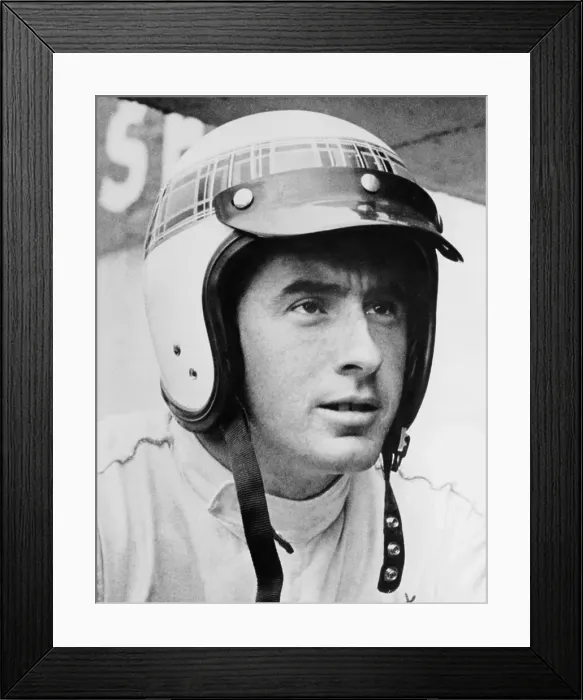 Framed Print : Jackie Stewart, 1966 Framed Print : Jackie Stewart, 1966