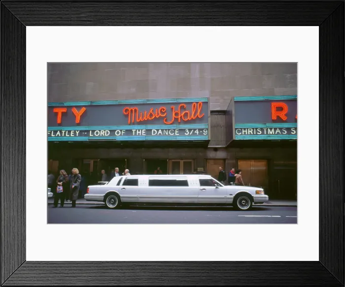 Framed Print : Stretch Limousine in New York Framed Print : Stretch Limousine in New York