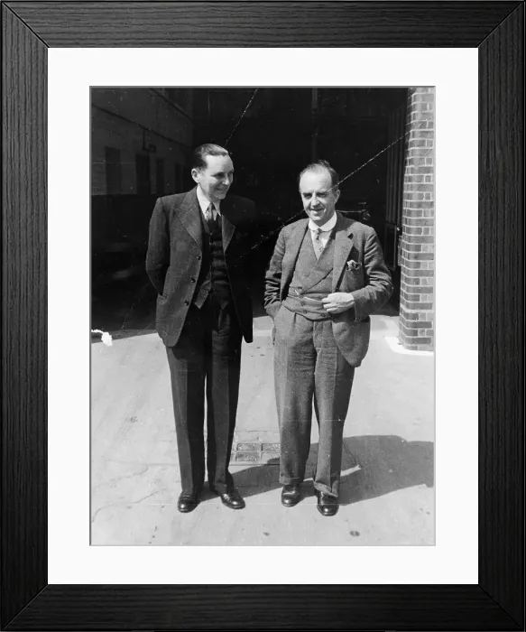 Framed Print : Cecil Kimber (on the right) Framed Print : Cecil Kimber (on the right)