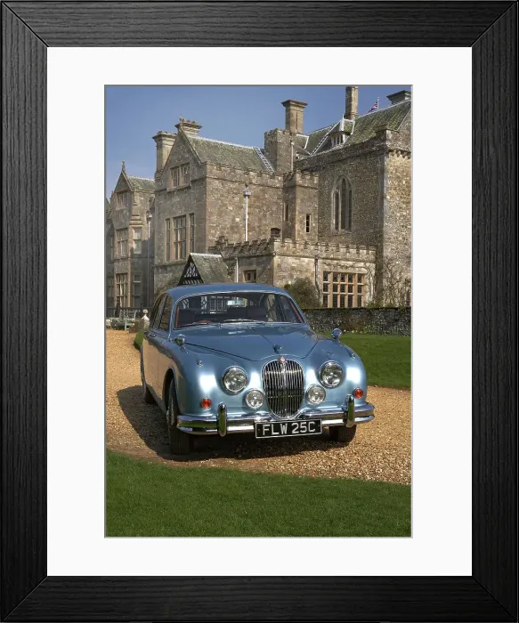 Framed Print : 1965 Jaguar Mk2 3.8