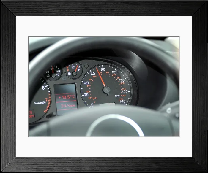 Framed Print : Speedo at 70 mph Framed Print : Speedo at 70 mph