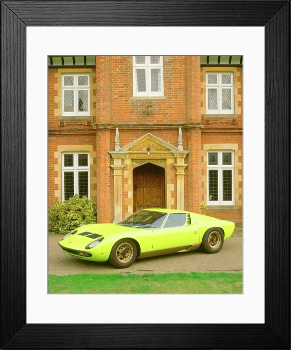Framed Print : 1968 Lamborghini Miura SV Framed Print : 1968 Lamborghini Miura SV