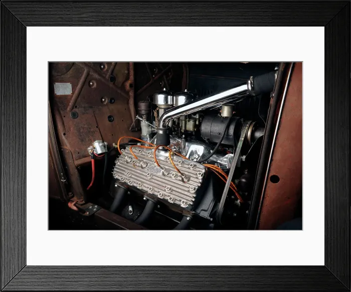 Framed Print : Ford Rodriguez Roadster Custom 1932. Artist: Simon Clay