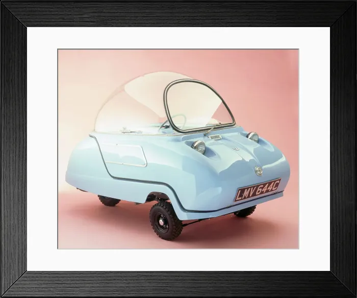 Framed Print : 1964 Peel Trident bubble car Framed Print : 1964 Peel Trident bubble car