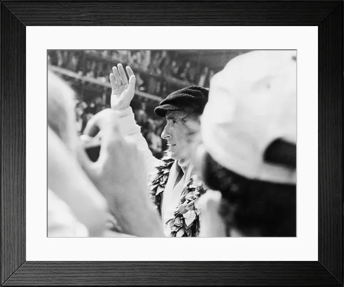 Framed Print : Jackie Stewart, early 1970s Framed Print : Jackie Stewart, early 1970s