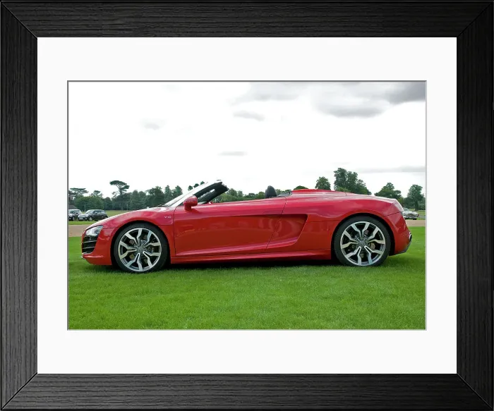Framed Print : 2010 Audi R8 Spider V10