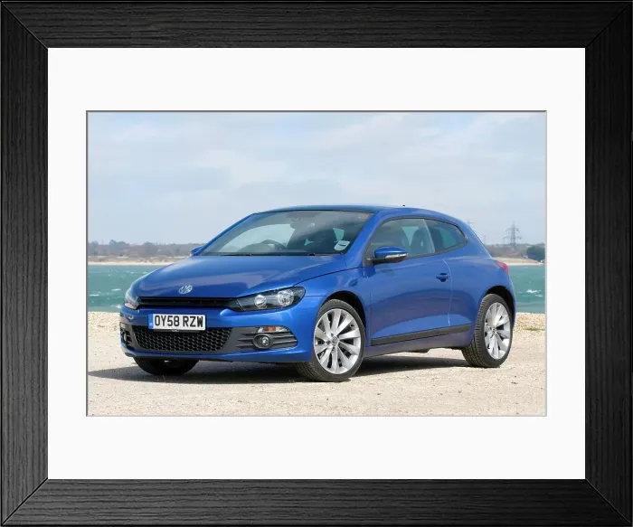 Framed Print : 2009 Volkswagen Scirocco 2.0 GT TSi Framed Print : 2009 Volkswagen Scirocco 2.0 GT TSi