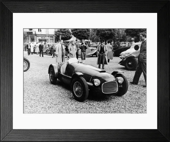 Framed Print : Ferrari 166 at Spa, Belgium, 1949 Framed Print : Ferrari 166 at Spa, Belgium, 1949