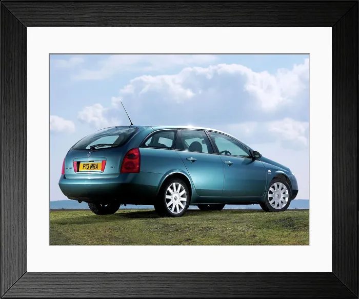 Framed Print : 2003 Nissan Primera 2.2TD Estate Framed Print : 2003 Nissan Primera 2.2TD Estate