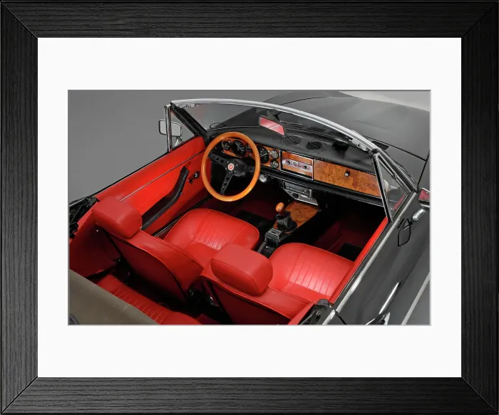 Framed Print : 1974 Fiat 124 Spyder Framed Print : 1974 Fiat 124 Spyder
