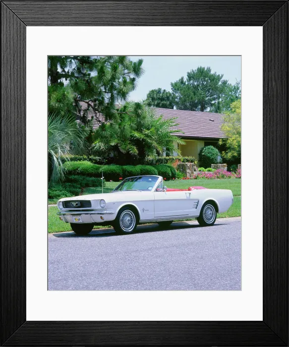 Framed Print : 1966 Ford Mustang Convertible Framed Print : 1966 Ford Mustang Convertible