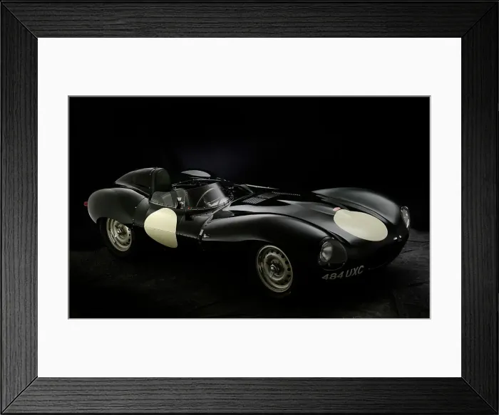 Framed Print : Jaguar D type 1956. Artist: Simon Clay Framed Print : Jaguar D type 1956. Artist: Simon Clay