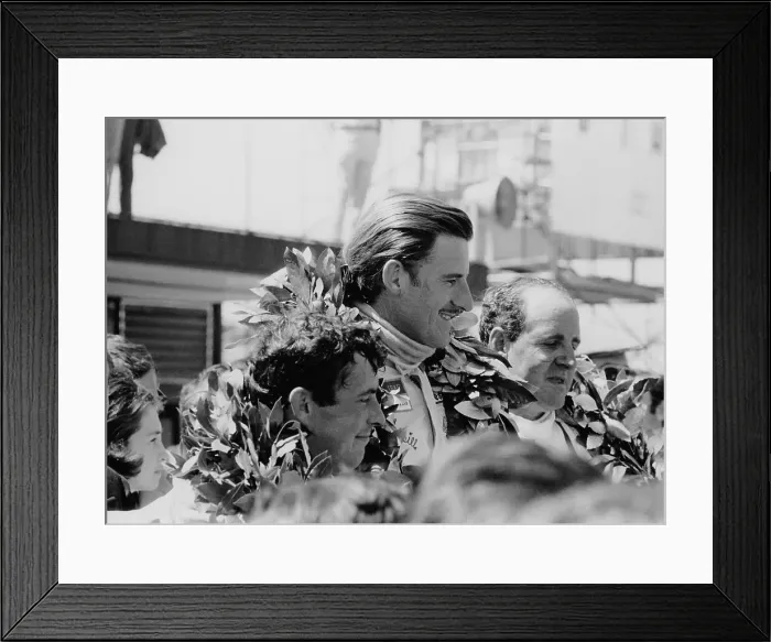 Framed Print : Graham Hill, Denny Hulme and Brian Redman, Spanish Grand Prix, 1968 Framed Print : Graham Hill, Denny Hulme and Brian Redman, Spanish Grand Prix, 1968