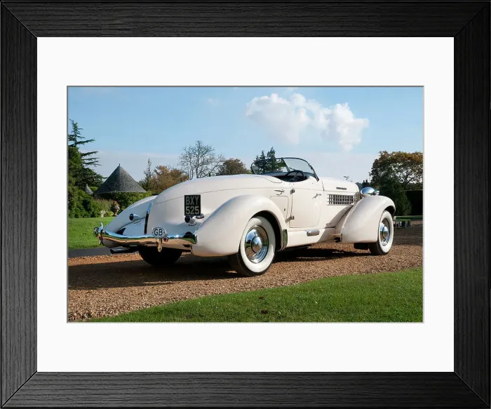 Framed Print : 1935 Auburn 851 Speedster