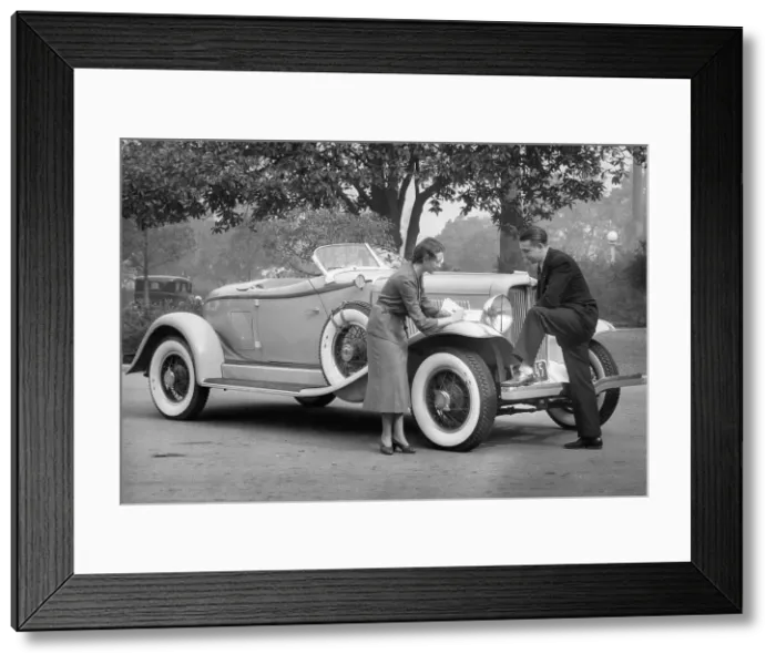 Framed Print : Auburn car, (c1930s?) Framed Print : Auburn car, (c1930s?)