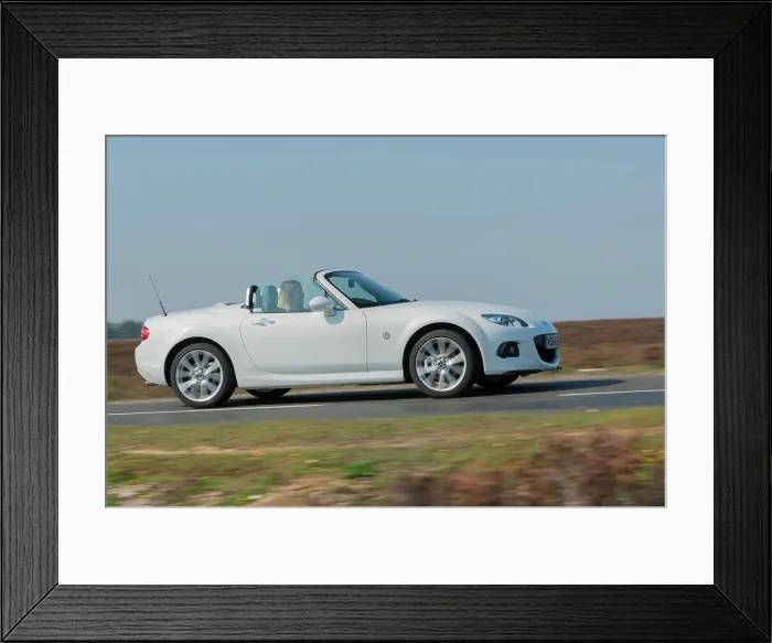 Framed Print : 2014 Mazda MX5 Roadster Coupe Framed Print : 2014 Mazda MX5 Roadster Coupe