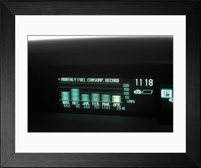 Framed Print : 2012 Toyota Prius Framed Print : 2012 Toyota Prius