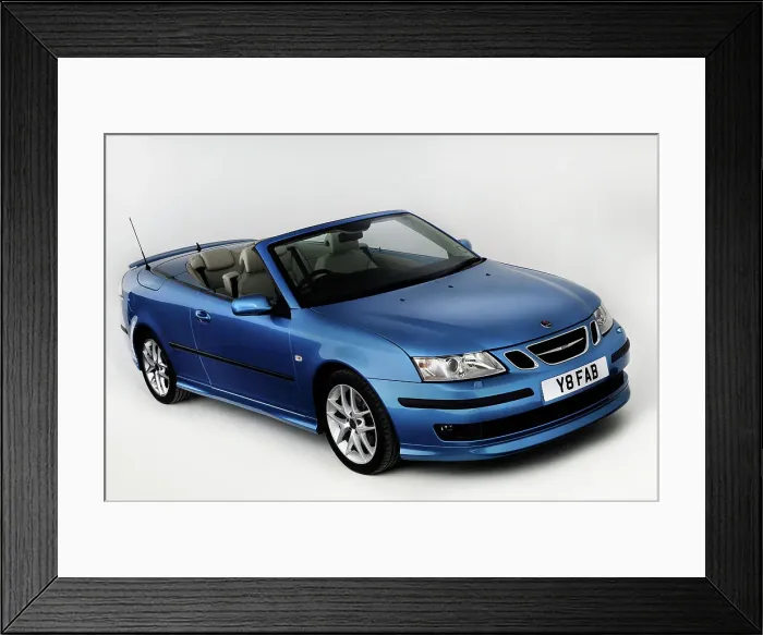 Framed Print : 2007 Saab 9-3 Cabriolet Framed Print : 2007 Saab 9-3 Cabriolet