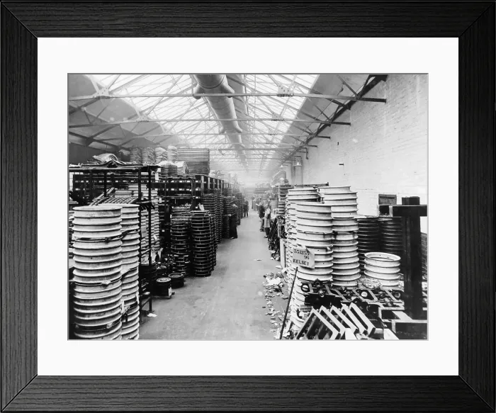 Framed Print : Kelsey-Hayes wheel factory, Detroit, America Framed Print : Kelsey-Hayes wheel factory, Detroit, America
