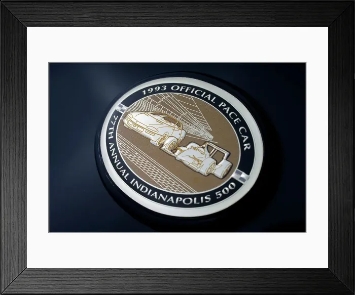 Framed Print : Chevrolet Camaro Indie pace car 1993. Artist: Simon Clay Framed Print : Chevrolet Camaro Indie pace car 1993. Artist: Simon Clay