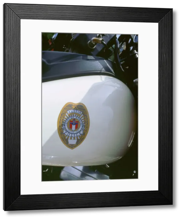 Framed Print : City of Austin, Texas Police bike logo Framed Print : City of Austin, Texas Police bike logo
