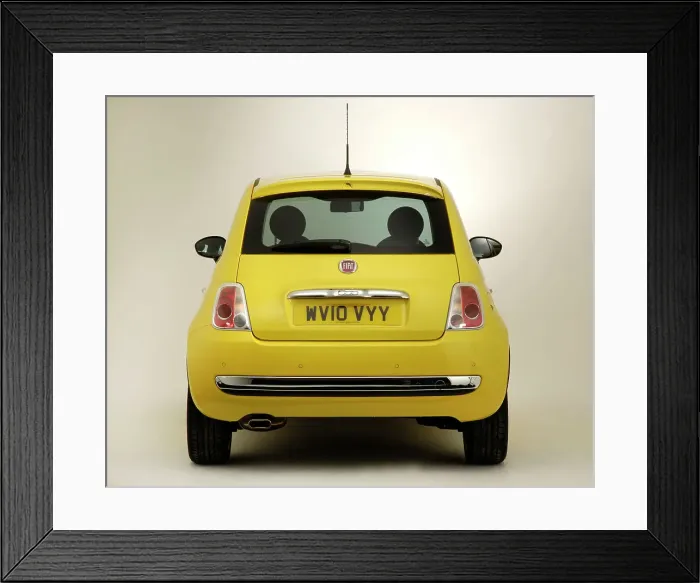 Framed Print : 2010 Fiat 500 Framed Print : 2010 Fiat 500