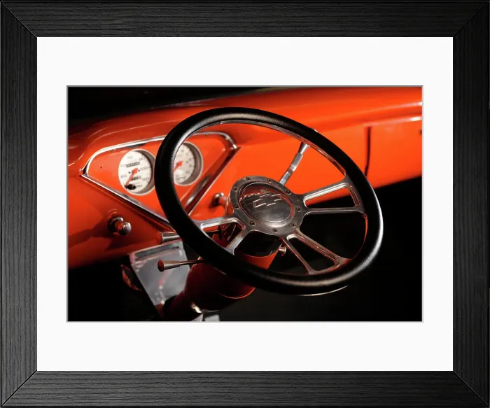 Framed Print : Chevrolet Model 3A Truck 1957. Artist: Simon Clay Framed Print : Chevrolet Model 3A Truck 1957. Artist: Simon Clay