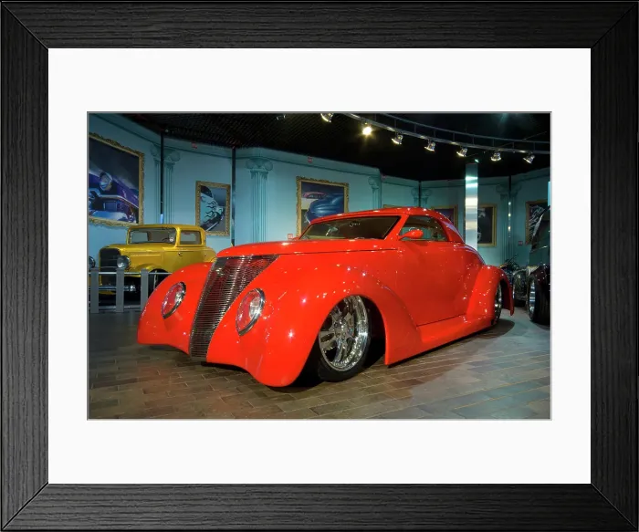 Framed Print : 1937 Ford Roadster Customised car Framed Print : 1937 Ford Roadster Customised car