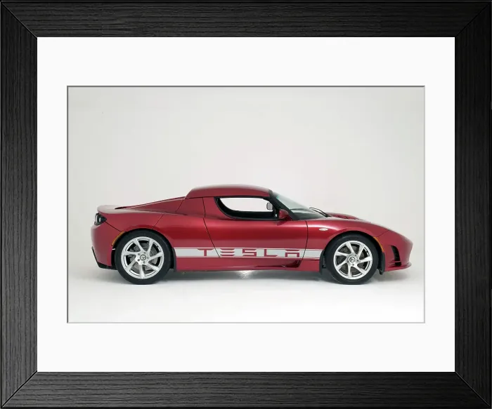 Framed Print : 2010 Tesla Roadster Framed Print : 2010 Tesla Roadster