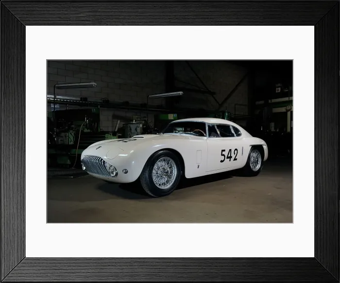 Framed Print : Siata Mille Miglia by Touring 1952. Artist: Simon Clay Framed Print : Siata Mille Miglia by Touring 1952. Artist: Simon Clay