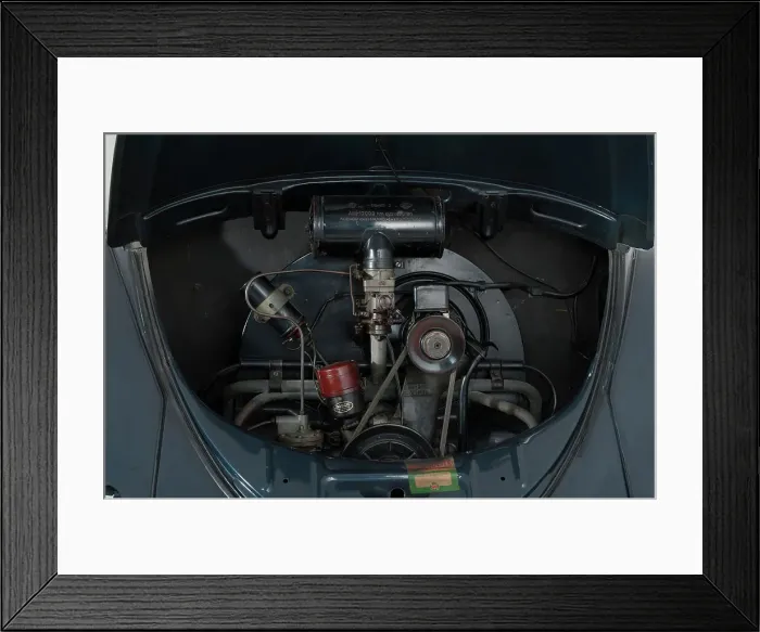 Framed Print : 1953 Volkswagen Beetle Export