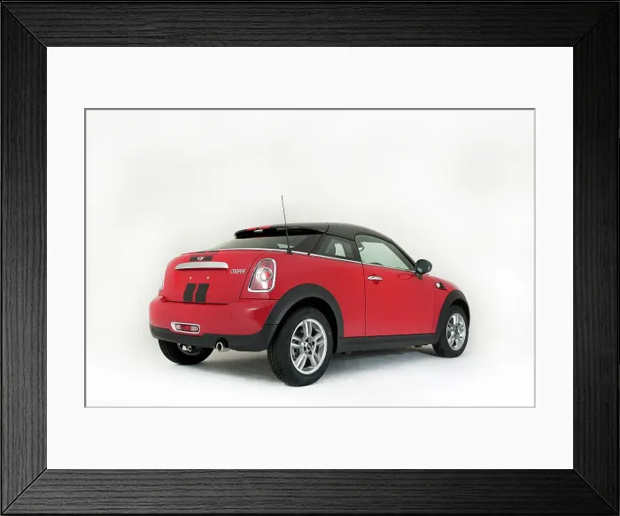 Framed Print : 2012 Mini Coupe Cooper Framed Print : 2012 Mini Coupe Cooper