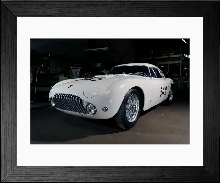 Framed Print : Siata Mille Miglia by Touring 1952. Artist: Simon Clay Framed Print : Siata Mille Miglia by Touring 1952. Artist: Simon Clay