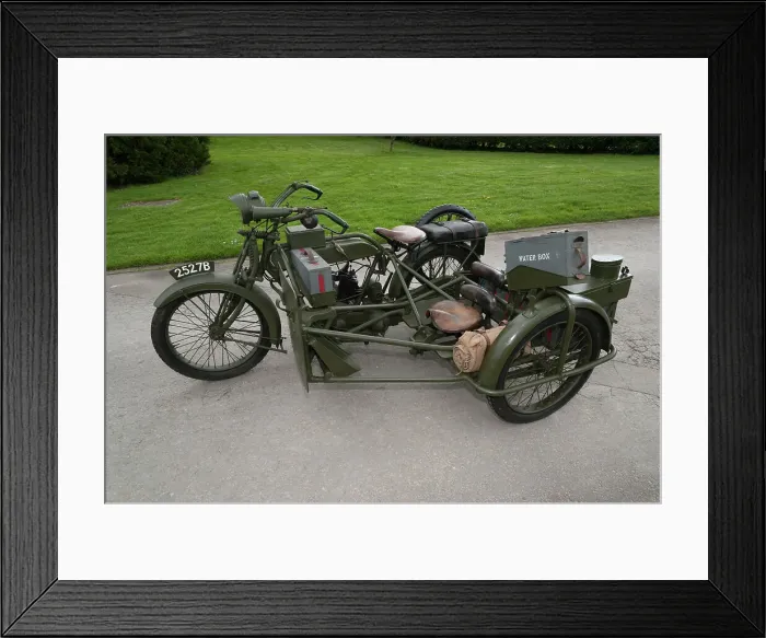 Framed Print : 1917 Vickers Clyno Combination Framed Print : 1917 Vickers Clyno Combination