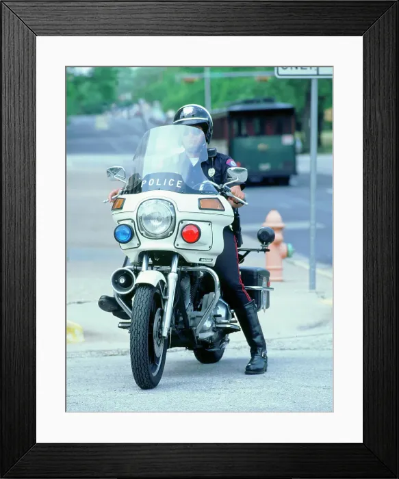 Framed Print : 1992 Harley Davidson Police Bike Framed Print : 1992 Harley Davidson Police Bike