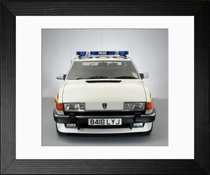 Framed Print : 1984 Rover SD1 Police Car Framed Print : 1984 Rover SD1 Police Car