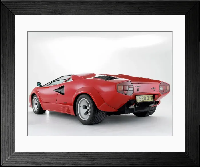 Framed Print : 1988 Lamborghini Countach