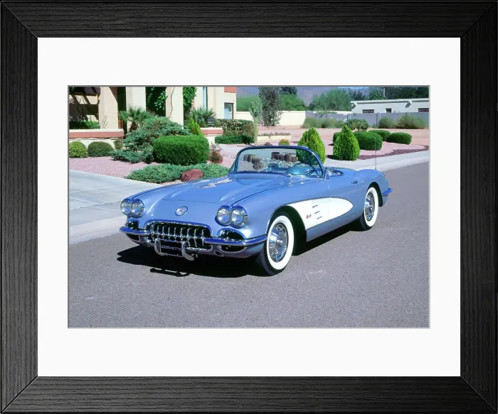 Framed Print : 1959 Chevrolet Corvette Framed Print : 1959 Chevrolet Corvette