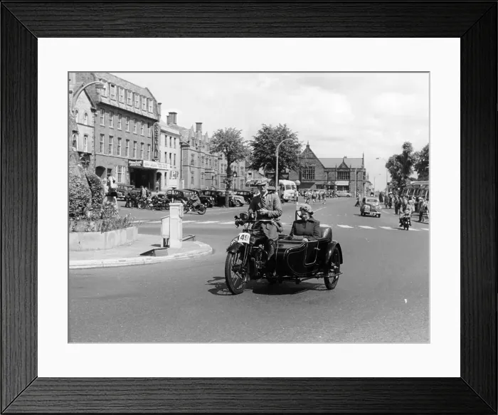 Framed Print : 1922 Bradbury motorbike and sidecar, 1955 Framed Print : 1922 Bradbury motorbike and sidecar, 1955