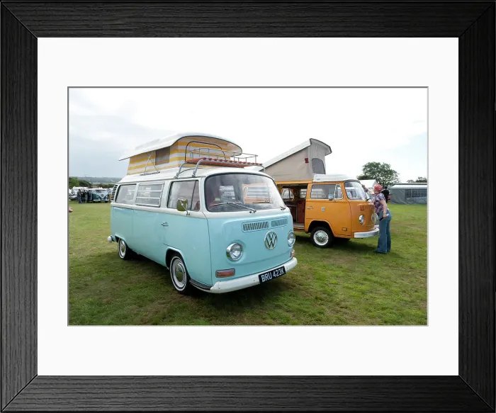 Framed Print : Volkswagen camper van at V Dub Island event, Isle of Wight 2013 Framed Print : Volkswagen camper van at V Dub Island event, Isle of Wight 2013