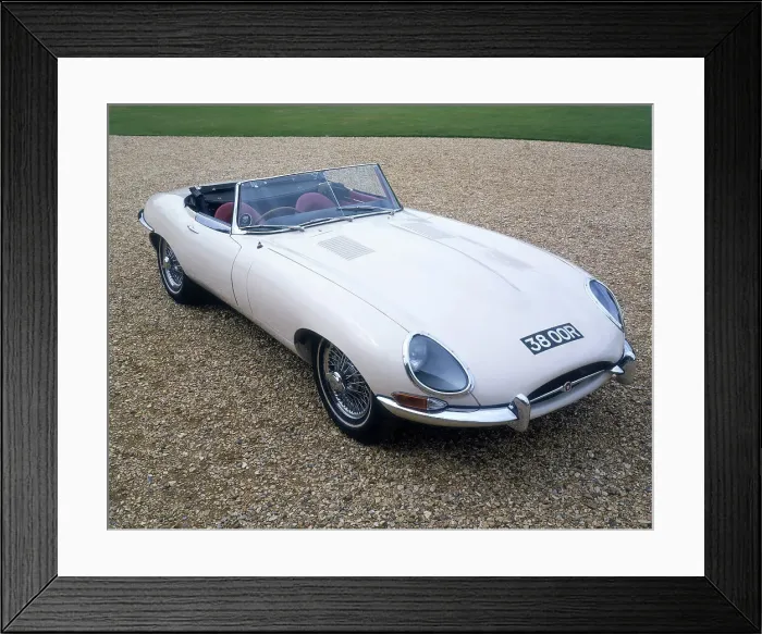 Framed Print : 1962 Jaguar E Type Framed Print : 1962 Jaguar E Type